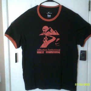 NEW NIKE DRI-FIT RUNNING "Airathon Invitational Tee" MEN'S BLACK T-SHIRT 2XL